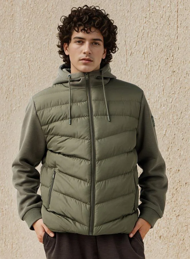كابا Kappa Men Regular Hooded Puffer Jacket